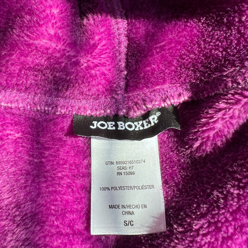 Reversible Joe Boxer Plush Purple Robe - Picture 4 of 9